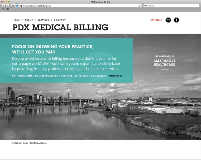 PDX Medical Billing website